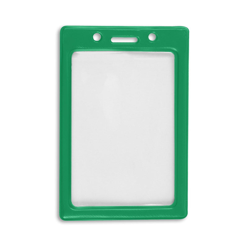 IDville Color Frame Lanyard ID Badge Holder, Green, 50/Pack (1347031GR31)