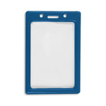 IDville Color Frame Lanyard ID Badge Holder, Blue, 50/Pack (1347031BL31)