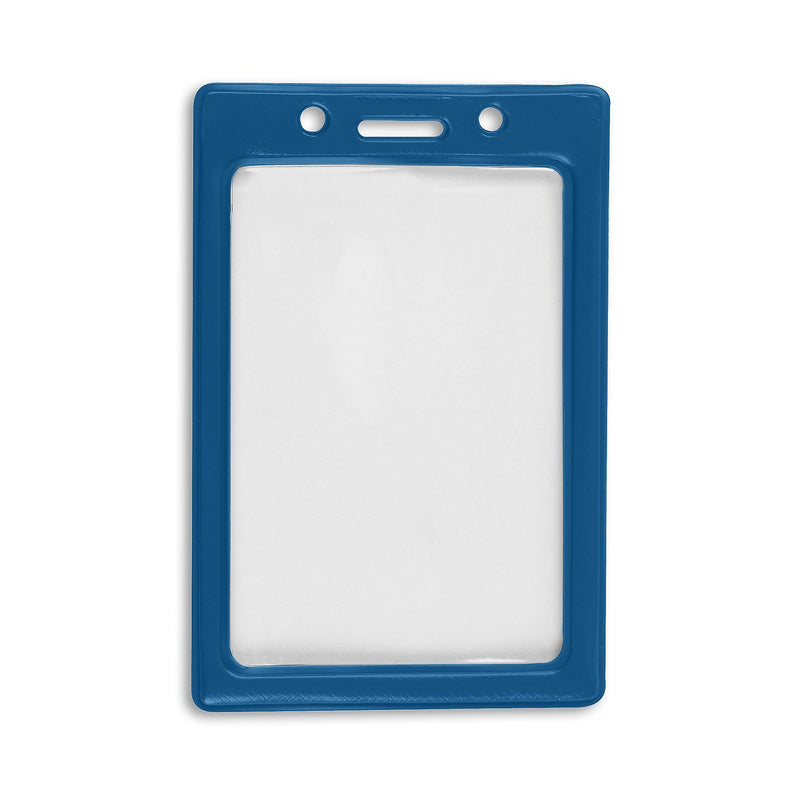 IDville Color Frame Lanyard ID Badge Holder, Blue, 50/Pack (1347031BL31)
