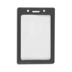IDville Color Frame Lanyard ID Badge Holder, Black, 50/Pack (1347031BK31)