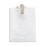 IDville Lanyard ID Badge Holder with Clip, Clear, 50/Pack (134523031)