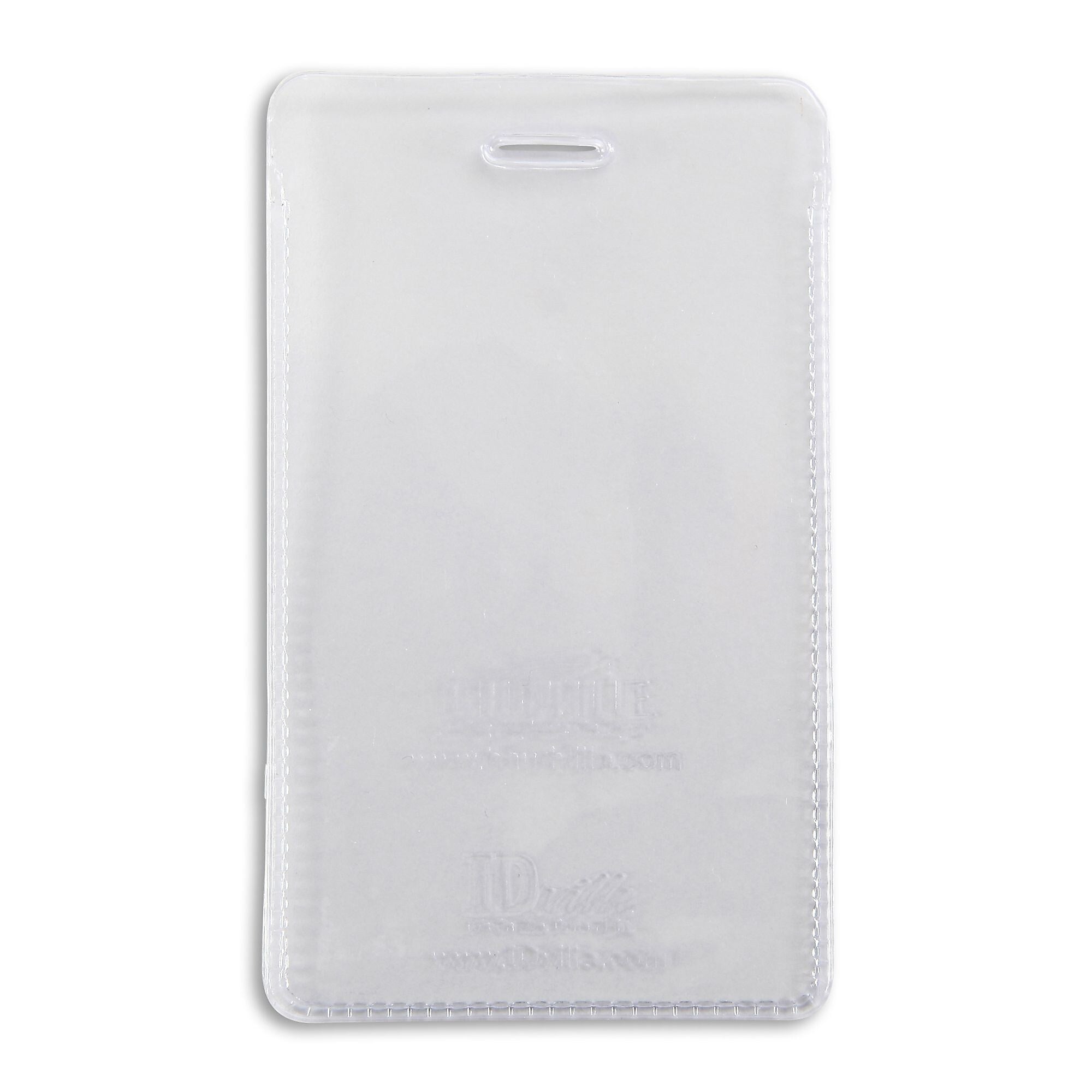 IDville Lanyard ID Badge Holder, Clear, 50/Pack (134254331)