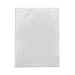 IDville No-Flip Lanyard ID Badge Holder, Clear, 50/Pack (134302631)