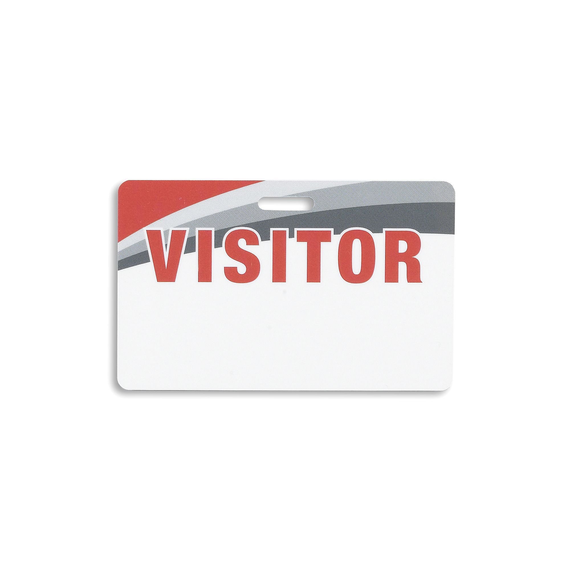 IDville Visitor Lanyard ID Cards, Red, 25/Pack (134391931)