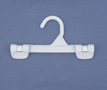NAHANCO 8" Plastic Snap Grip Skirt/Slack Hanger, White, 200/Pack (1681/8W)