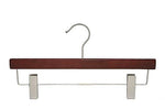 Nahanco 12" Wood Flat Skirt/Slack Hanger, Mahogany, 100/Pack (21312RC)