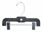 Nahanco 9" Plastic Super Heavy Weight Infant Pant Hanger, Black, 100/Carton (2610RCLH)