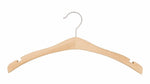 Nahanco 17" Wood Signature Top Hanger, Natural, 100/Carton (30017)