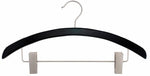 Nahanco 16" Wood Retro Suit Hanger, Low Gloss Black, 100/Carton (40217RC)