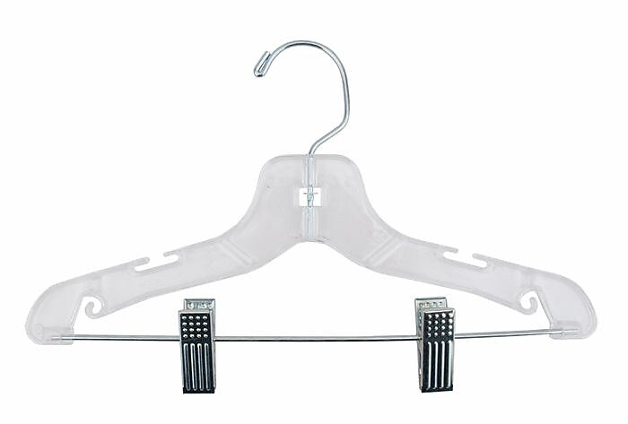 Nahanco 12" Plastic Super Heavy Weight Suit Hanger, Clear, 100/Box (412RC)