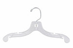 Nahanco 12" Plastic Super Heavy Weight Dress Hanger, Clear, 100/Carton (412)
