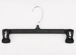 Nahanco 12" Plastic Pinch Grip Skirt/Slack Hanger, Black, 200/Pack (6012B)
