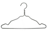 Nahanco 16 1/2" Brushed Aluminum Notched Hanger, 100/Box (8401N)