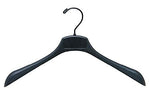 Nahanco 17" Contour Coat Hanger, Black, 100/Box (NHC17)