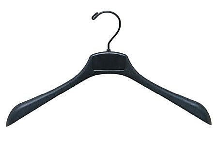 Nahanco 17" Contour Coat Hanger, Black, 100/Box (NHC17)