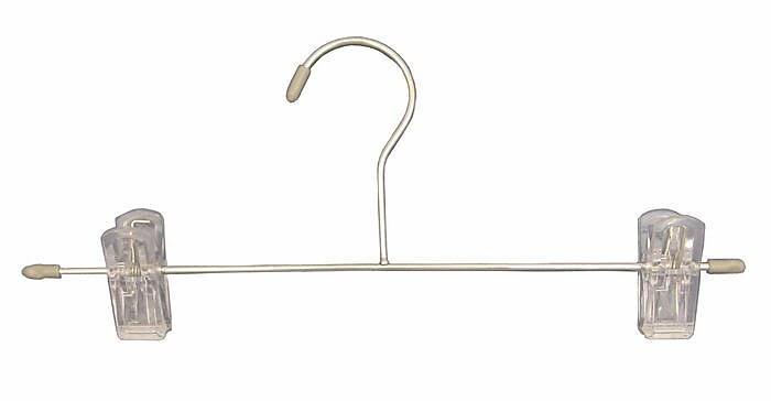 Nahanco Plastic Tipped Intimate Apparel Bottom Hanger, Grey, 100/Box (NH09)