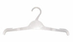 Nahanco 12 1/4" Polystyrene Intimate Apparel Hanger, Clear, 500/Box (NH03)