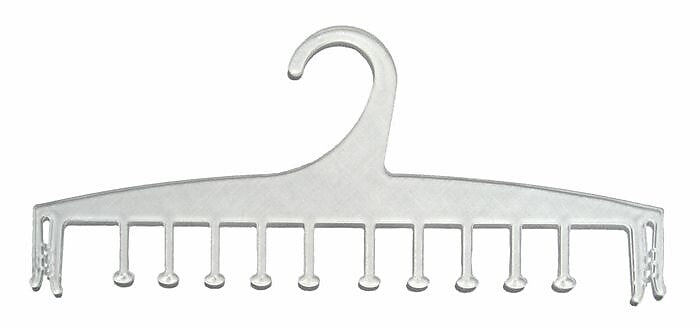 Nahanco 10" Polystyrene Opaque Intimate Apparel Hanger, 500/Box (NH02)