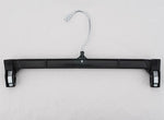 Nahanco 11 1/2" Plastic Skirt/Slack Hanger, Black, 100/Box (H311B)