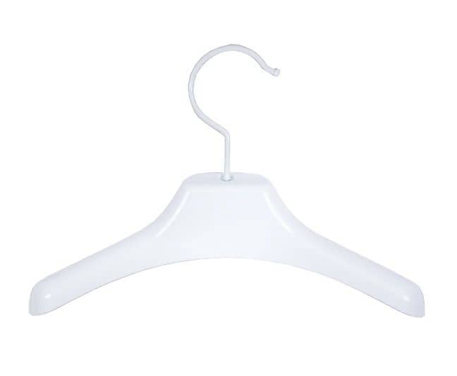 Nahanco 12" Display Hanger, White, 12/Pack (DHWS124W)