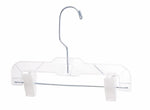 Nahanco Plastic Clothes Hangers, Clear, 100/Pack (610PCLH)