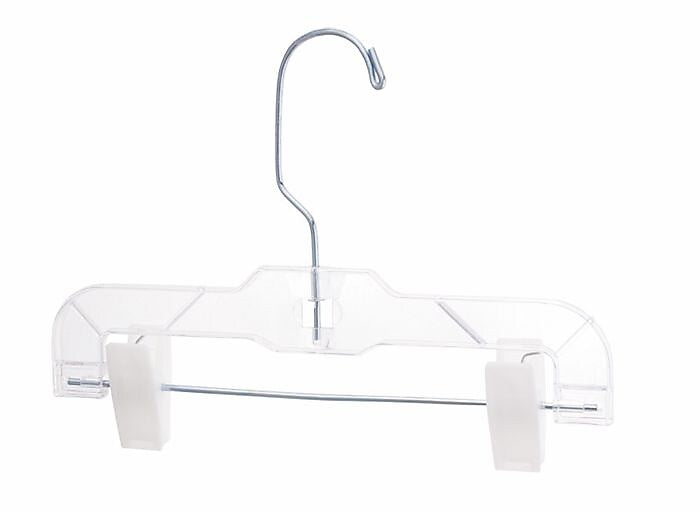Nahanco Plastic Clothes Hangers, Clear, 100/Pack (610PCLH)