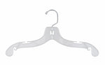 Nahanco 14" Plastic Super Heavy Weight Dress Hanger, Clear, 100/Carton (414)