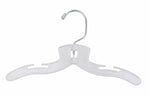 Nahanco 10" Plastic Super Heavy Weight Infant Dress Hanger, Clear, 100/Pack (410)