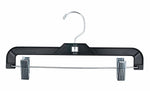 Nahanco 12" Plastic Super Heavy Weight Skirt/Slack Hanger, Black, 100/Carton (2611RC)