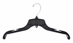 Nahanco 15" Plastic Top Hanger, Black, 100/Carton (24400)