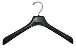 Nahanco 19" Plastic Concave Wide Shouldered Jacket Hanger, Black, 50/Pack (2293)
