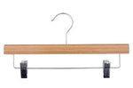 Nahanco 14" Bamboo Pant Hanger, Chrome Hook, 50/Pack (21414RC)