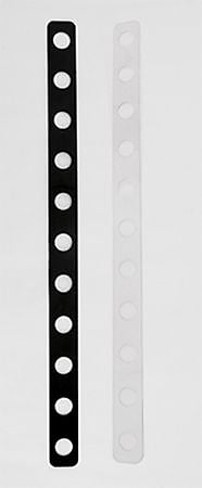 Nahanco 16" Coordinate Display Hanger Strip, Clear, 50/Pack (PB16)