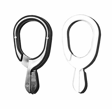 Nahanco 2" Ring Clip, Black, 500/Carton (RCB)