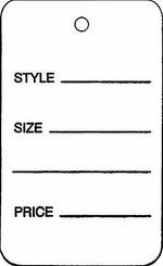 Nahanco 2 7/8" Suggested Retail Price Tag, White, 1000/Carton (T4)