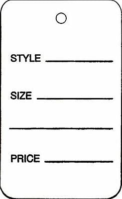 Nahanco 2 7/8" Suggested Retail Price Tag, White, 1000/Carton (T4)