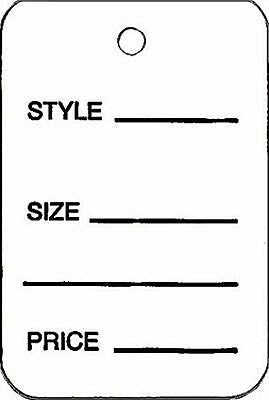 Nahanco 1 7/8" Suggested Retail Price Tag, White, 1000/Carton (T5)