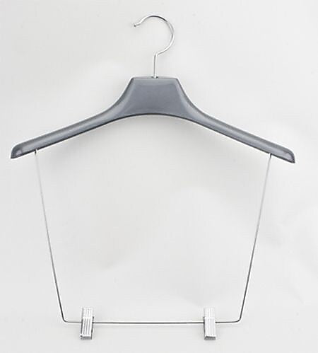 Nahanco 17 1/4" Plastic Display Hanger, Pewter, 12/Pack (PSK10174C)