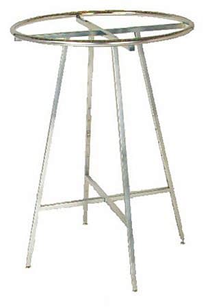 Nahanco 36" Square Tubing Round Folding Rack, Chrome (K50)