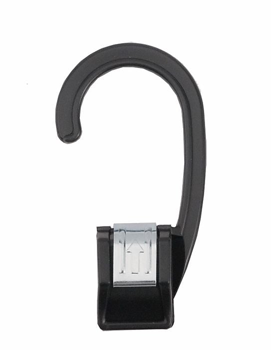 Nahanco 3 1/4" Plastic Hang All Clip, Black, 100/Box (610PB)