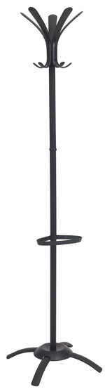 Alba Fashionable Floor Coat Stand, Black (PMCLEON)