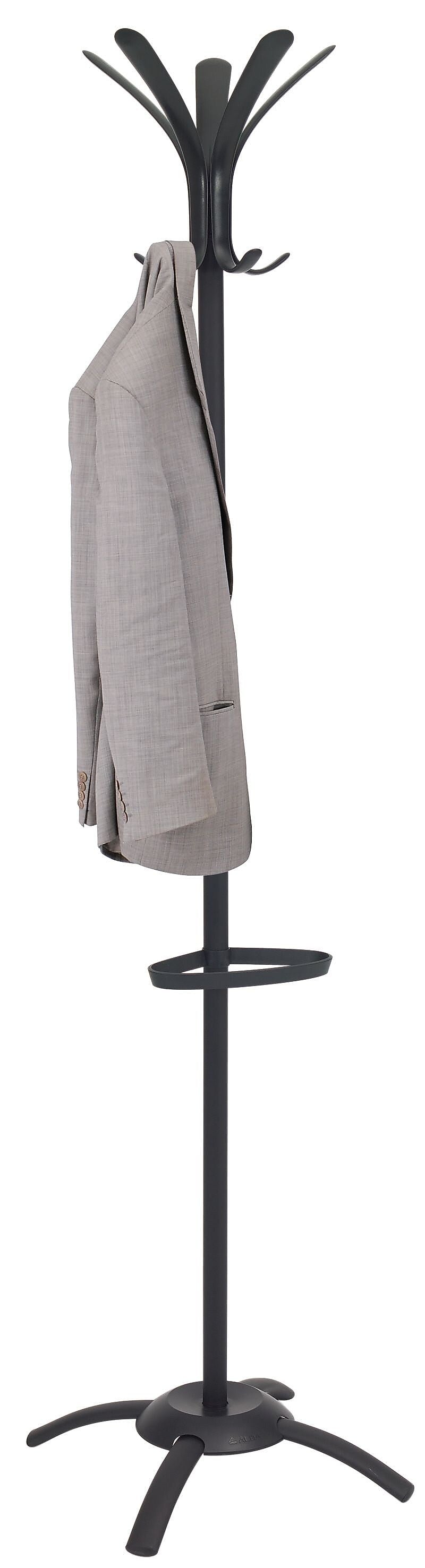 Alba Fashionable Floor Coat Stand, Black (PMCLEON)
