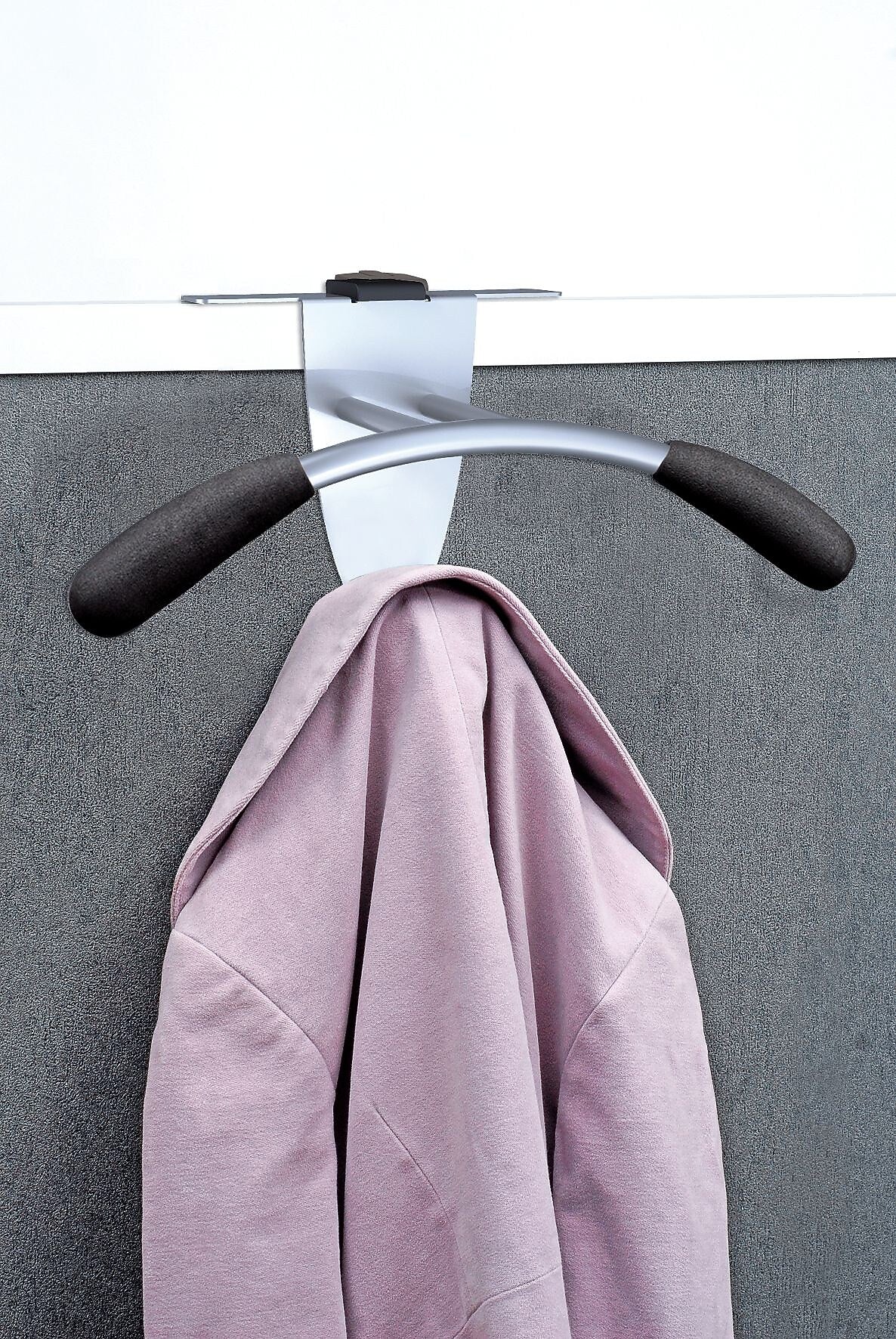 Alba American Over the Panel Coat Hook, Silver  (PMMOUSPART)