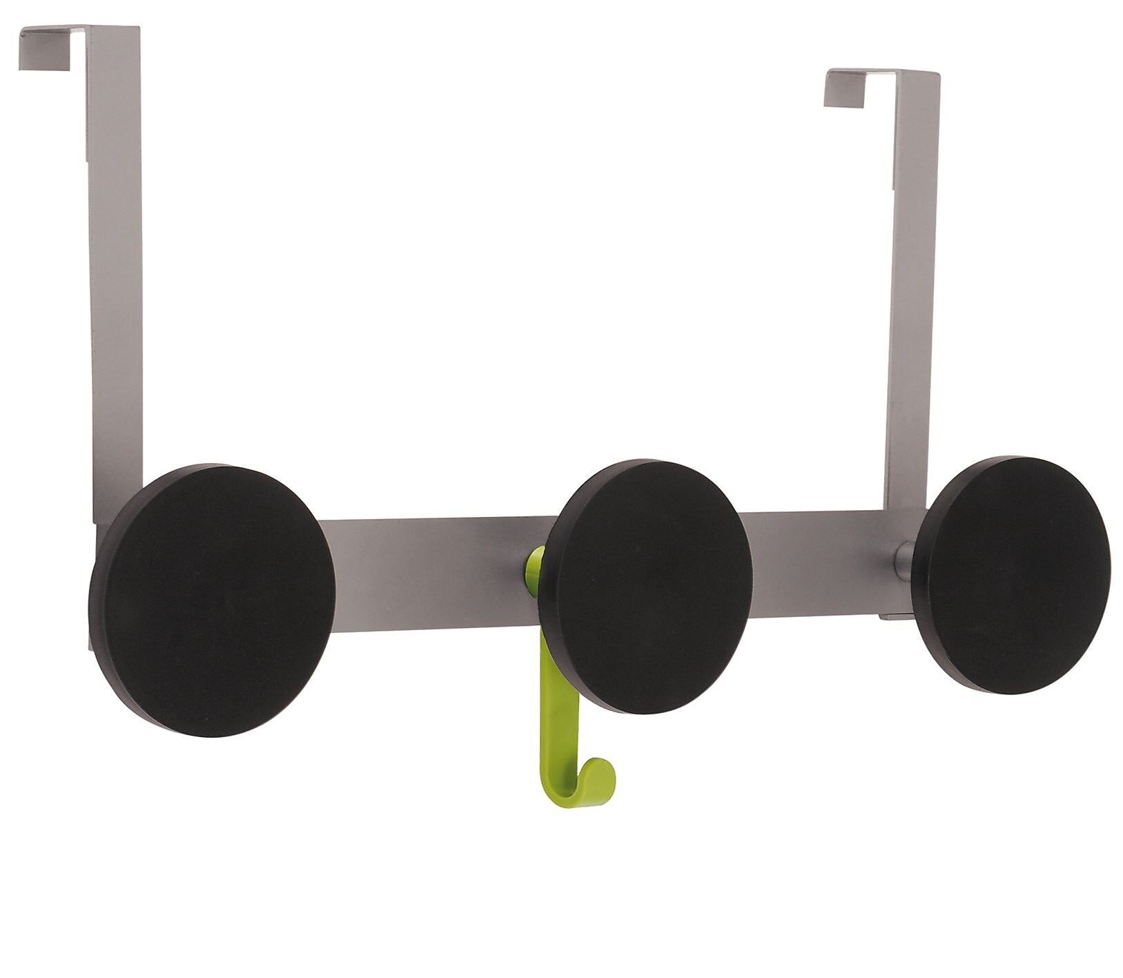 Alba Stylish Over the Door Coat Triple Hook, Silver