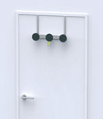 Alba Stylish Over the Door Coat Triple Hook, Silver