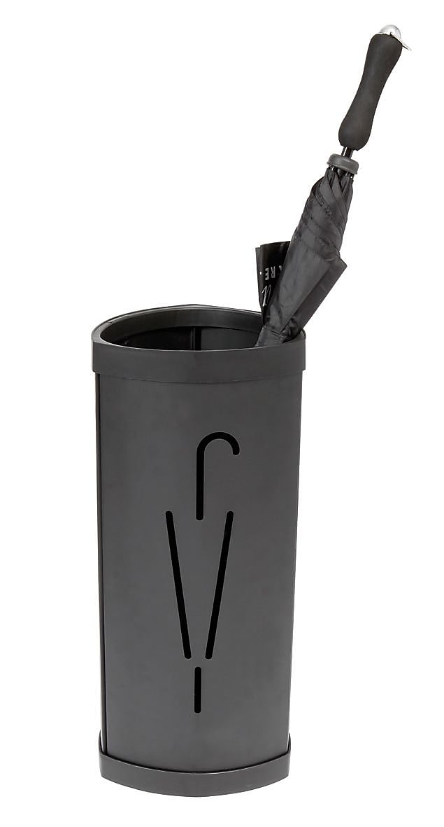 Alba Stylish Triangular Umbrella Stand, Black (PMTRIA2N)