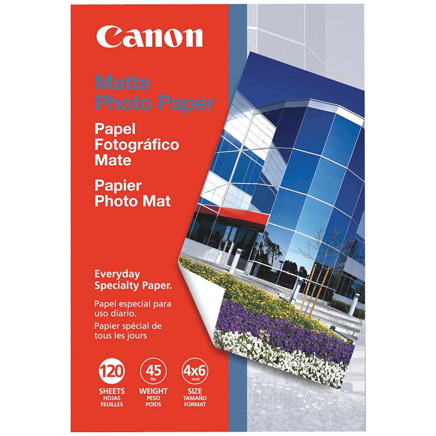 Canon Matte Photo Paper, 4" x 6", 120 Sheets/Pack (CND7981A014)