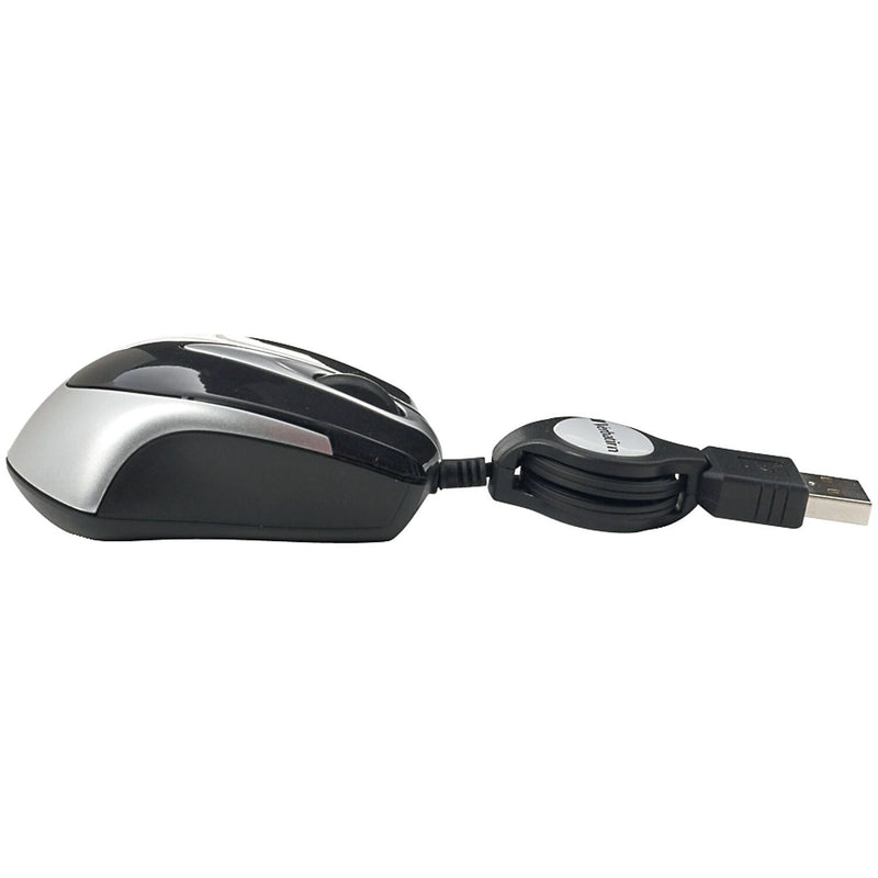 Verbatim Mini Travel Ambidextrous Optical USB Mouse, Black (97256)