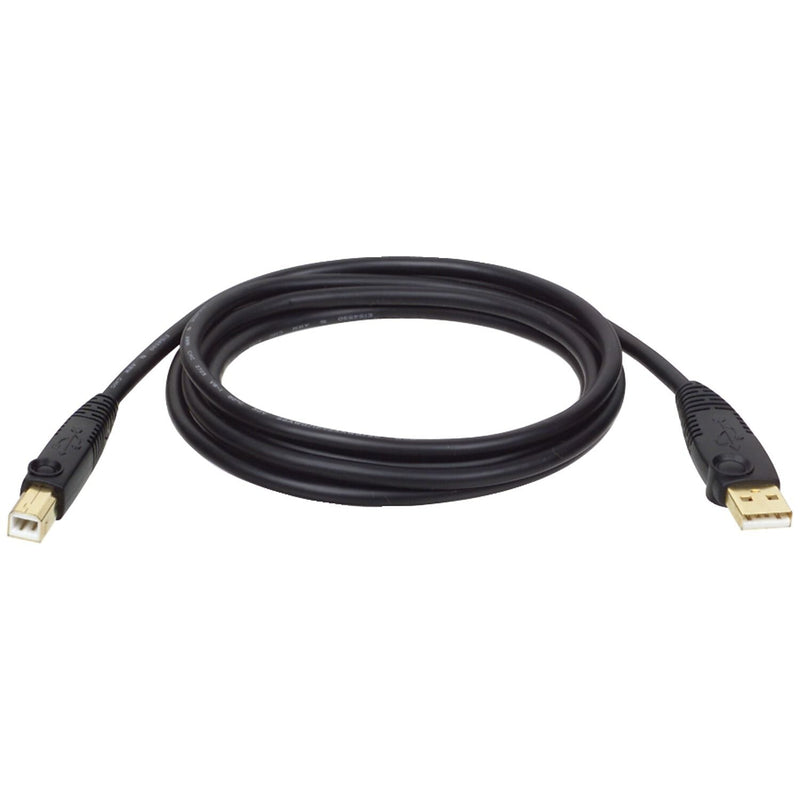Tripp Lite 6' USB A to USB B Data Transfer Cable, Male to Male, Black (U022-006)