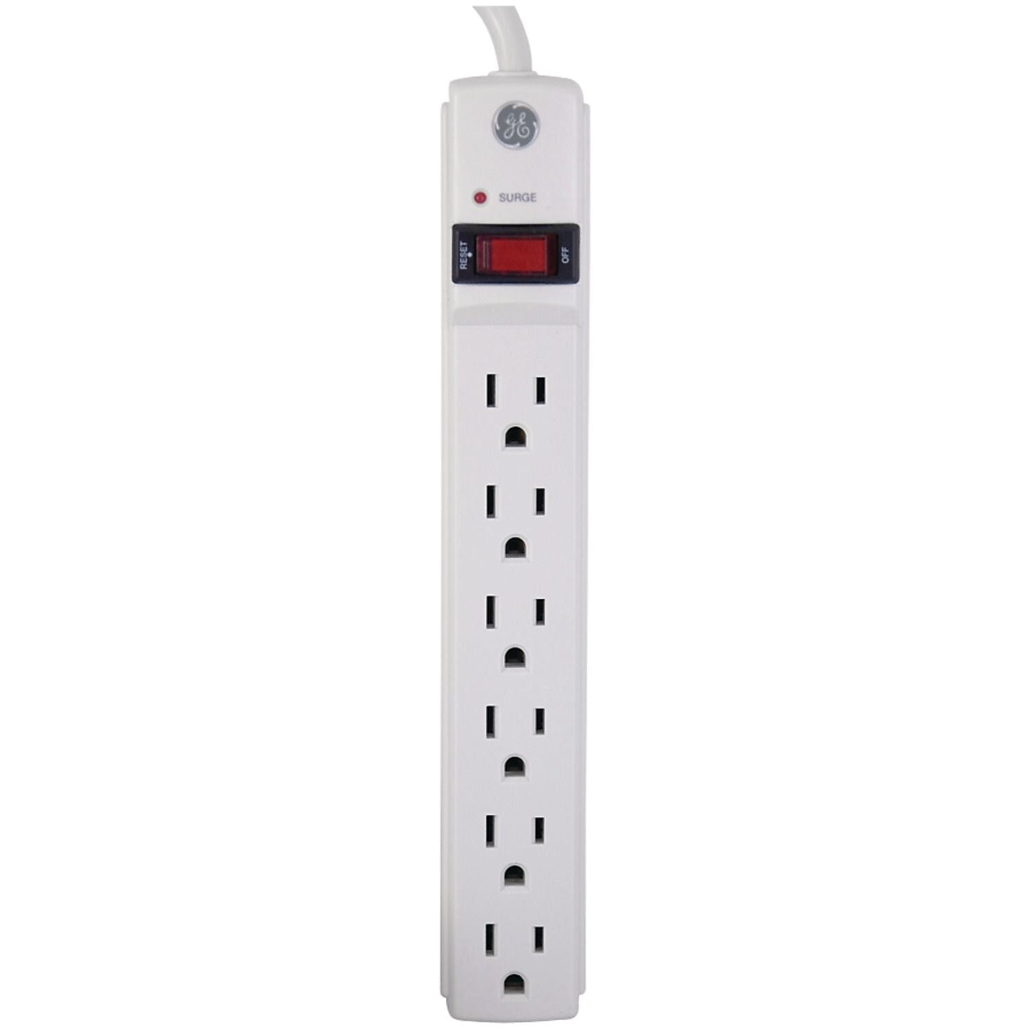 GE 4 Outlet Surge Protector, 4' Cord, 450 Joules (14709)